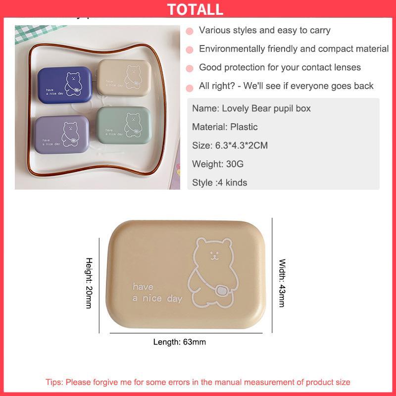 COD Wadah Kotak Penyimpanan Kontak Lens Mini Softlens Case Portable-Totall