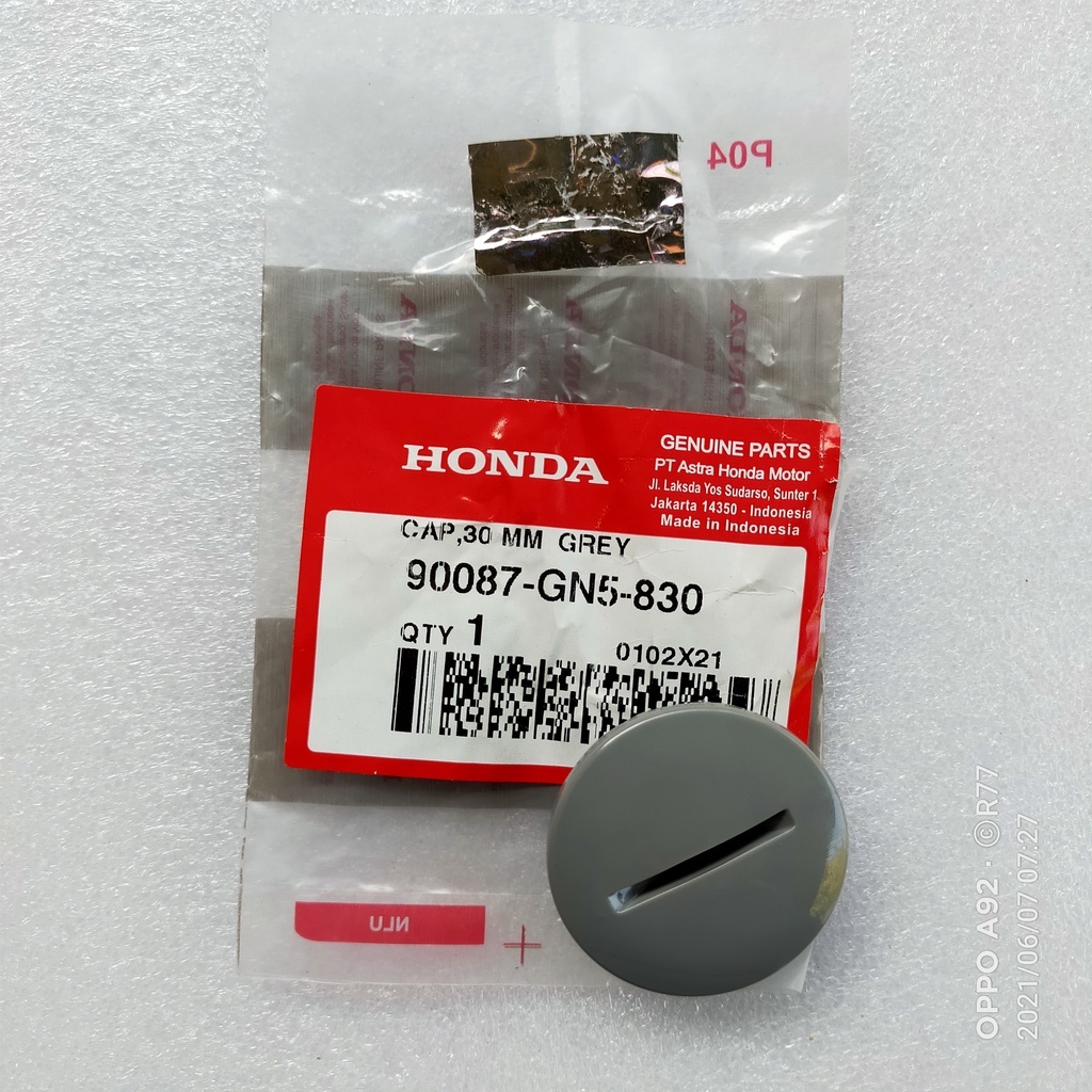 Cap-Baut-Tutup Magnit-Magnet Plastik 30-MM 90087-GN5-830 Ori AHM