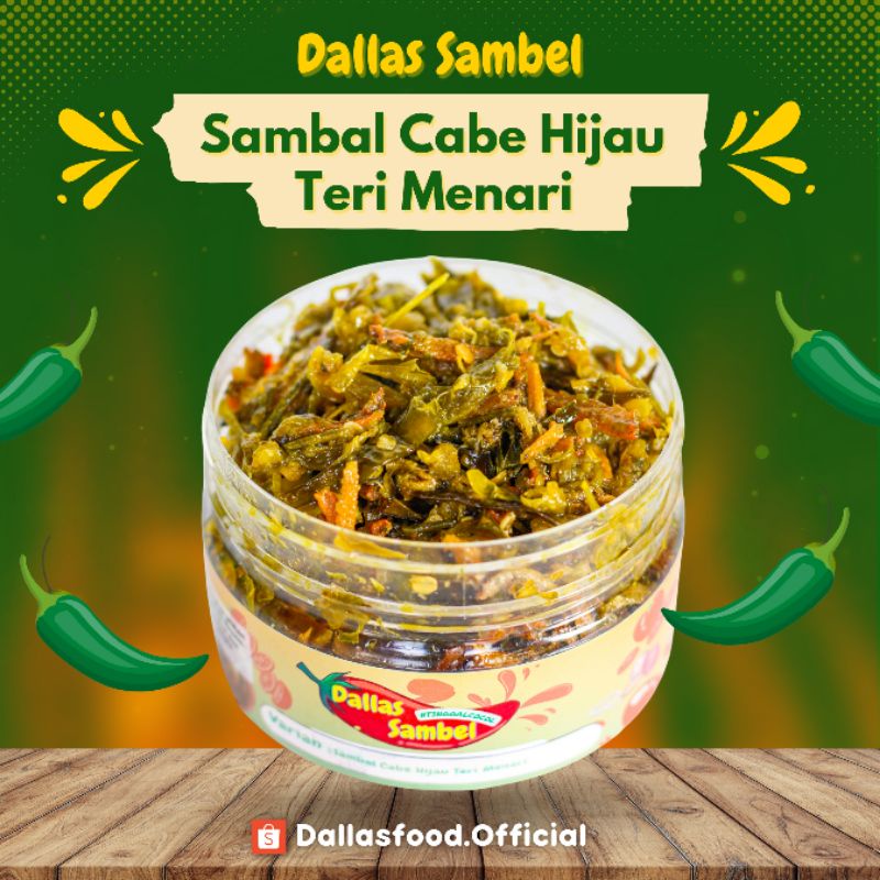 

Sambal Teri Cabe Hijau (250gr)