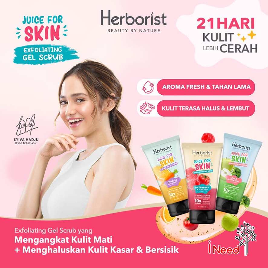 (INEED) HERBORIST Juice For Skin Series - Body Serum - Face Scrub - Exfoliating Gel Scrub