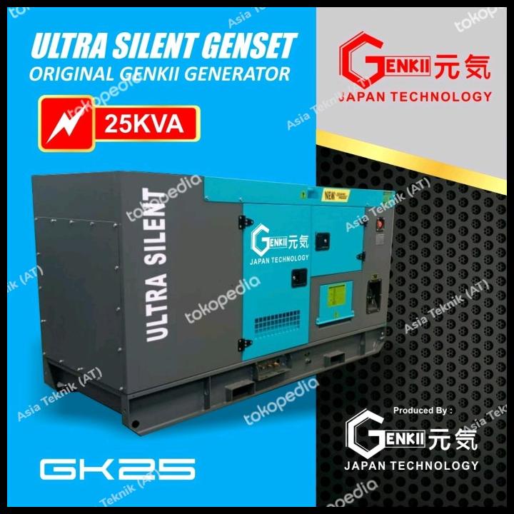 genset ultra silent 25 kva 20000 watt 3 phase