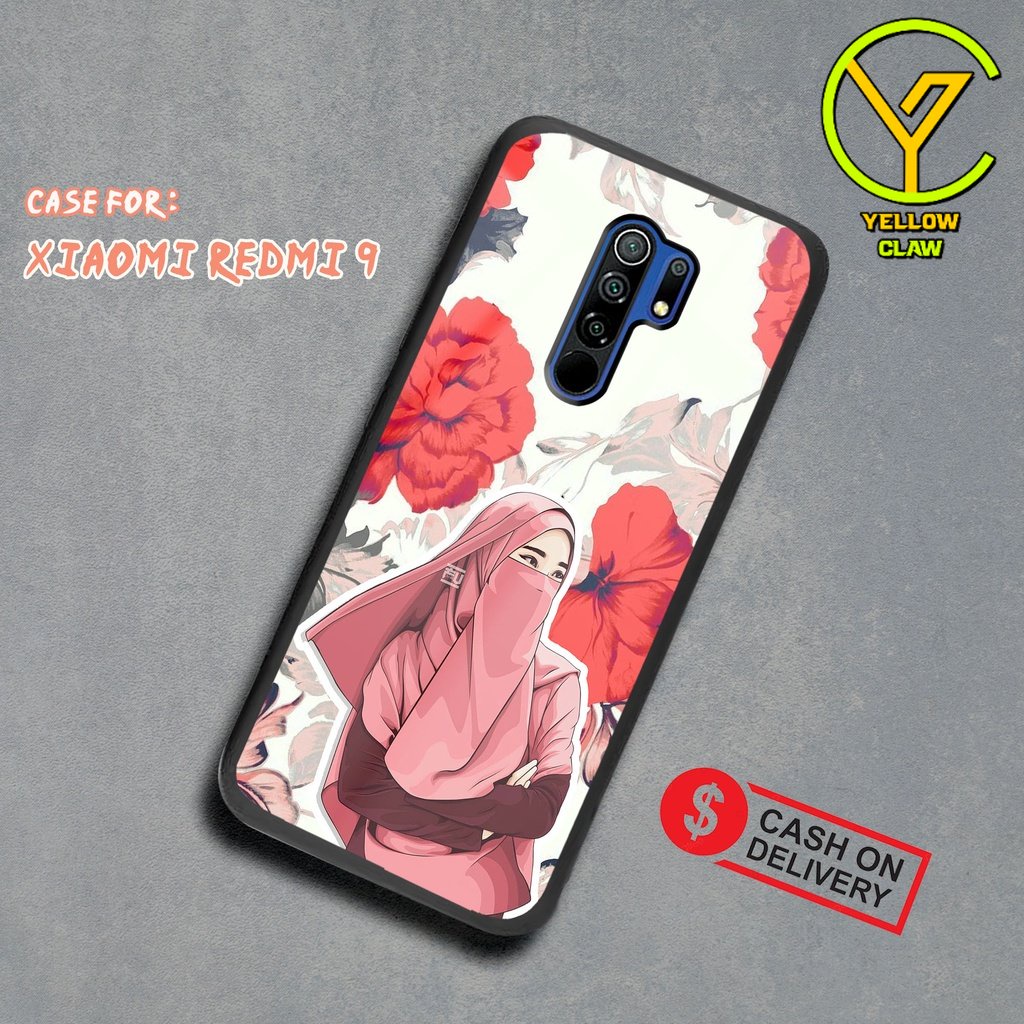 Case Hardcase XIAOMI REDMI 9 Case HIJAB 2D Case - Cassin g Handphone Untuk Pria , Wanita , Dewasa , 