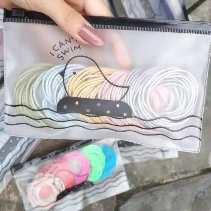 ニ CUCI GUDANG TALI RAMBUT KOREA/ Tali rambut isi 100pcs ☯