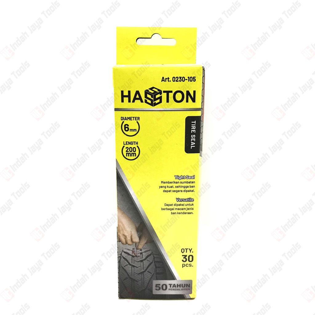 HASSTON 0230-105 Refill Isi Ulang Karet Cacing Tambal Ban Tubeless