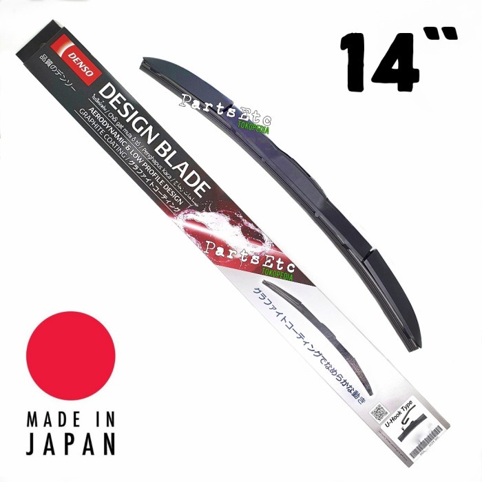 Wiper Wiper Denso Design Standard Nwb Frameless Dds 14 Jazz Livina Yaris
