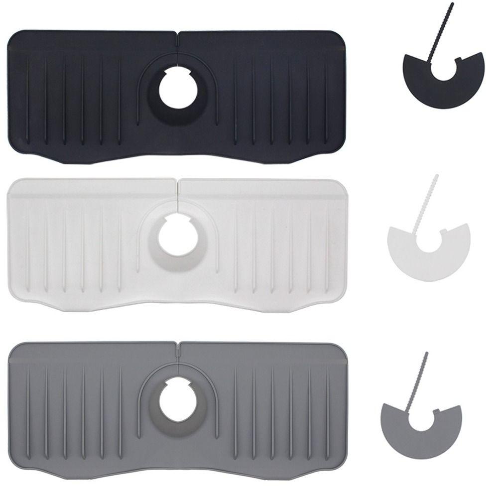 Lanfy Faucet Mat Silicone 1Pcs Untuk Sink Pad Guard Pelindung Meja Kamar Mandi Splash Catcher