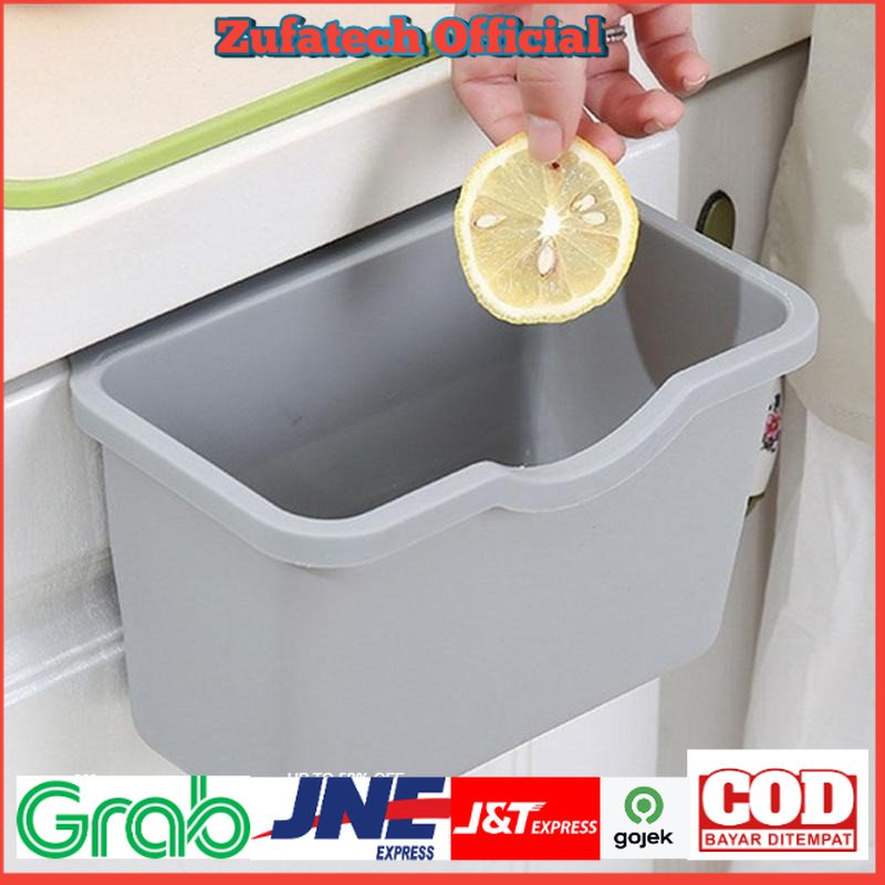 Kotak Laci Gantung Tambahan Serbaguna Hanging Trash Can Waste Bin - SQL9670 - Gray