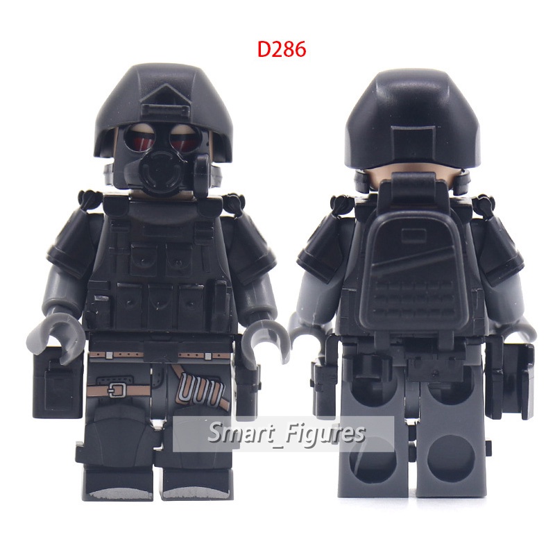 Partikel Kecil Blok Bangunan Minifigures Setelan Rompi Ransel Sabuk Peralatan Tahan Ledakan Angka Mini Mainan Hadiah