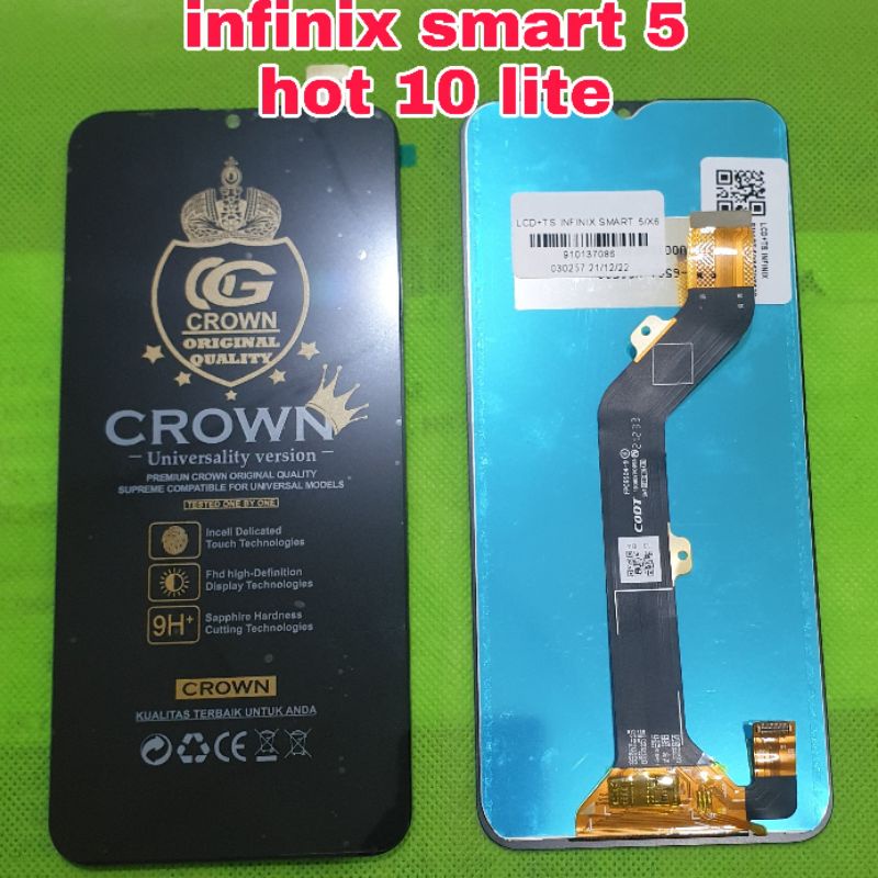 lcd ts touchscreen infinix smart 5 x657 x657c / hot 10 lite