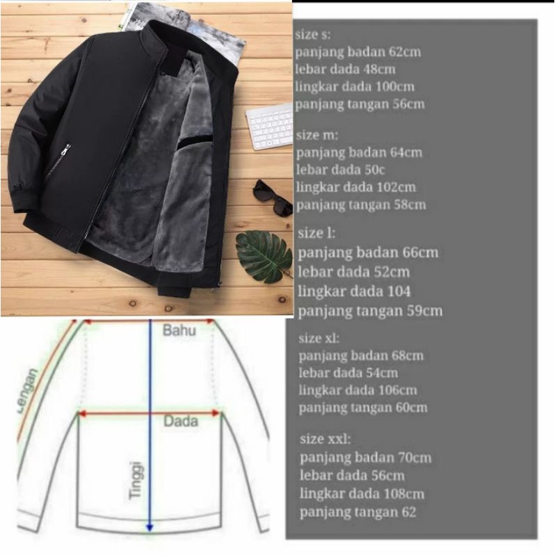 jaket pria/jaket bulu hangat musim dingin tebal