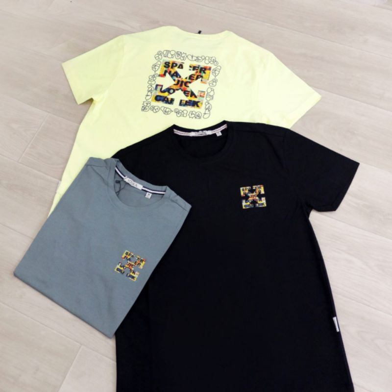 kaos cowok import bahan kattun import