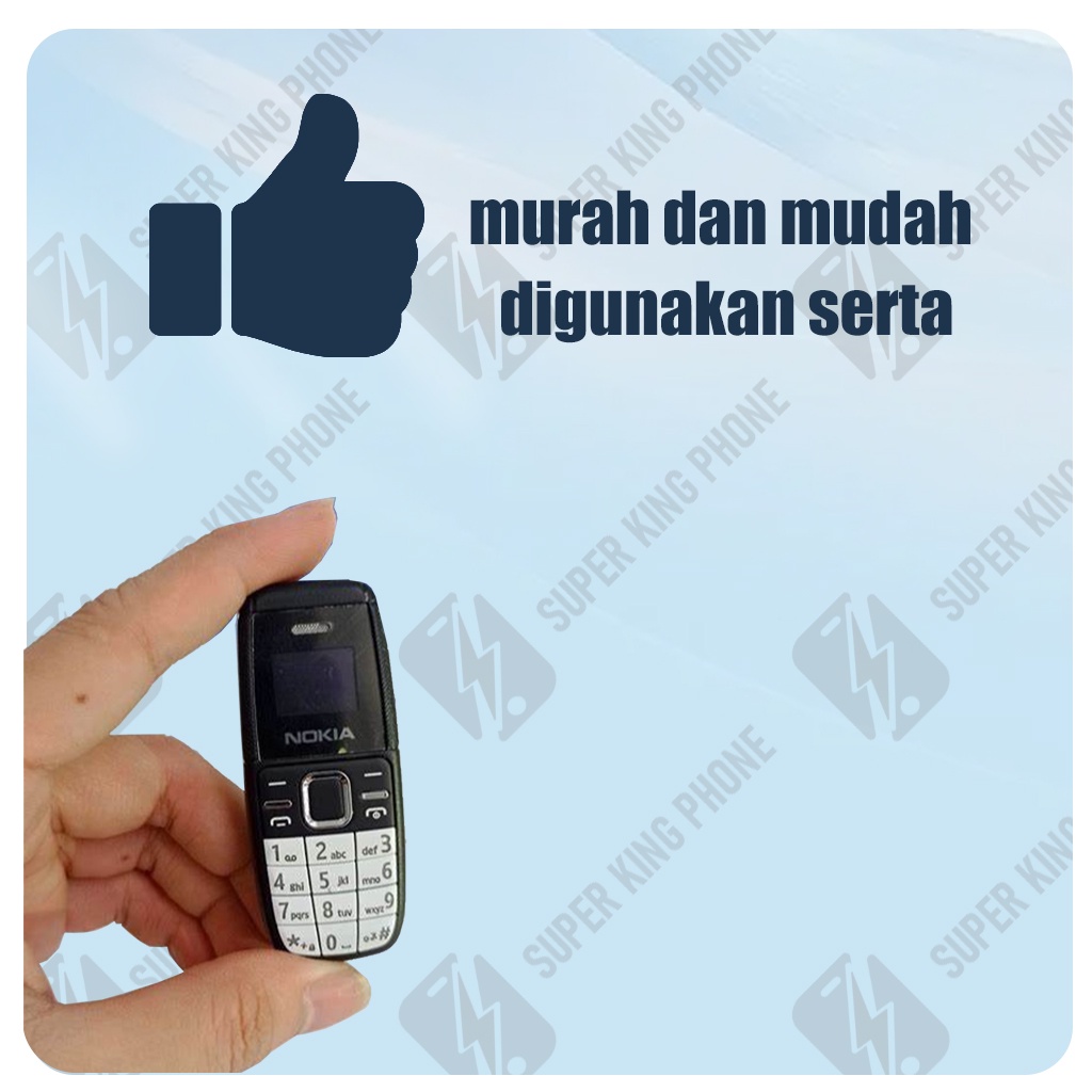 Super King  Nokia BM200 HP NOKIA 105 2017 Mini DUAL SIM Bisa Bahasa Indonesia