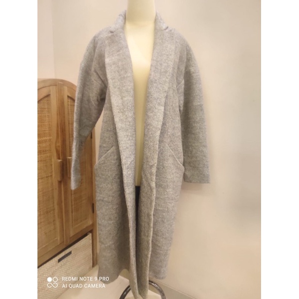 GLOBAL UNIQLO - GU Hoodie Outer Soft Wool (Preloved)