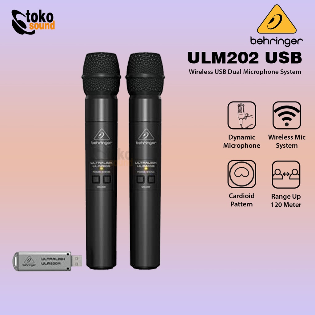 Behringer Ultralink ULM202USB Wireless USB Dual Microphone System