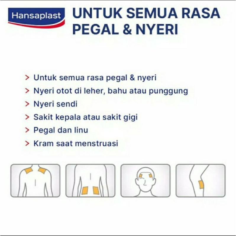 Hansaplast koyo hangat panas pereda nyeri / Koyo hansaplast hangat dan panas