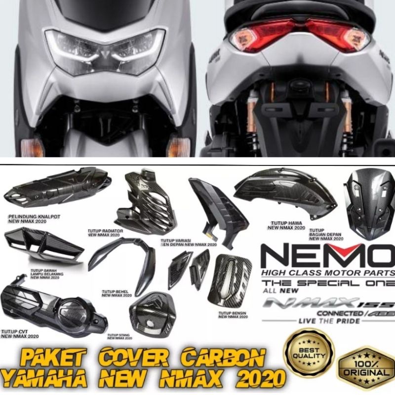 Aksesoris Cover All Carbon New Nmax 2020 2021 2022