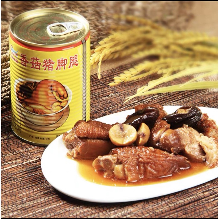 

Widyatmogrosir - 397G Tukha Kaleng Kaki Babi Pork Leg With Mushrooms Gulong Tukha