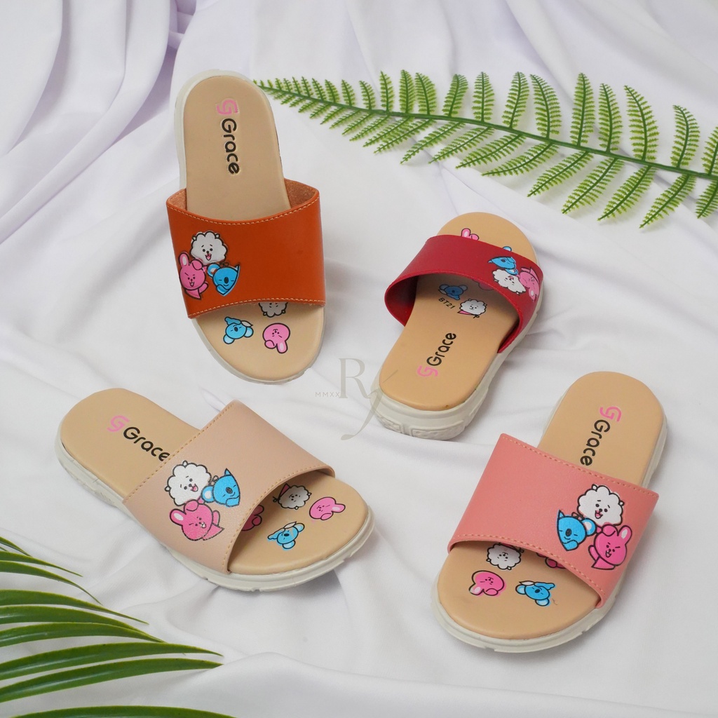 GRACE [MUSE SLOP] Sandal Anak Perempuan BT/ Sendal Selop Anak Perempuan