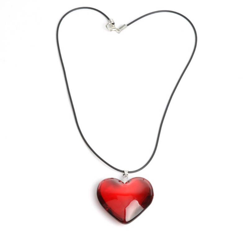 Siy Vintage Berbentuk Hati Liontin Kalung Wanita Pria Perhiasan Retro Heart Necklaces