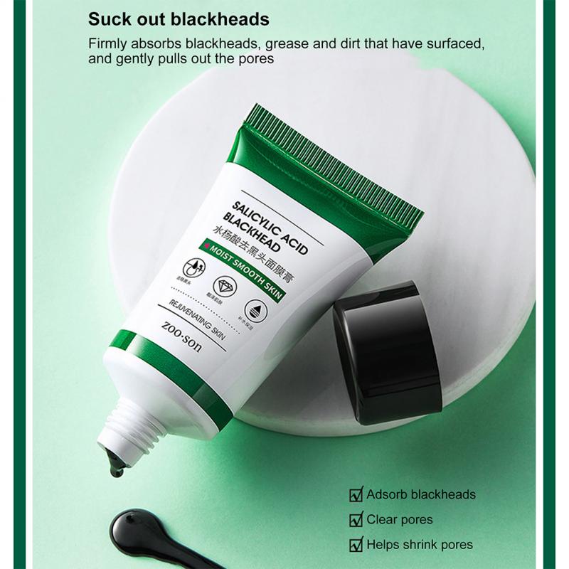 ZOO SON Salicylic Acid Blackhead Mask Masker Arang Komedo Membersihkan &amp; Mengangkat hidung komedo