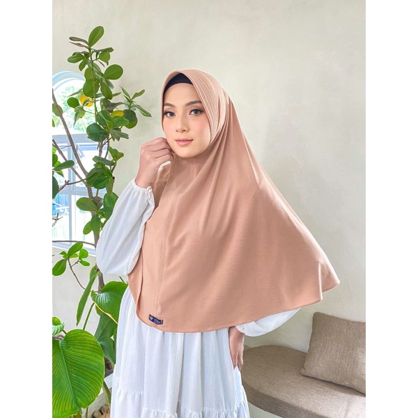 BERGO SEMI JUMBO JILBAB ZOYA JERSEY SUPER  FASHION MUSLIM