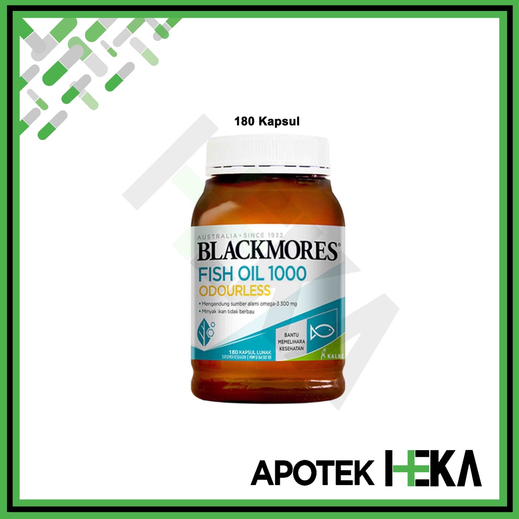 Blackmores Odourless Fish Oil 1000 - Minyak Ikan Tidak Berbau (SEMARANG)