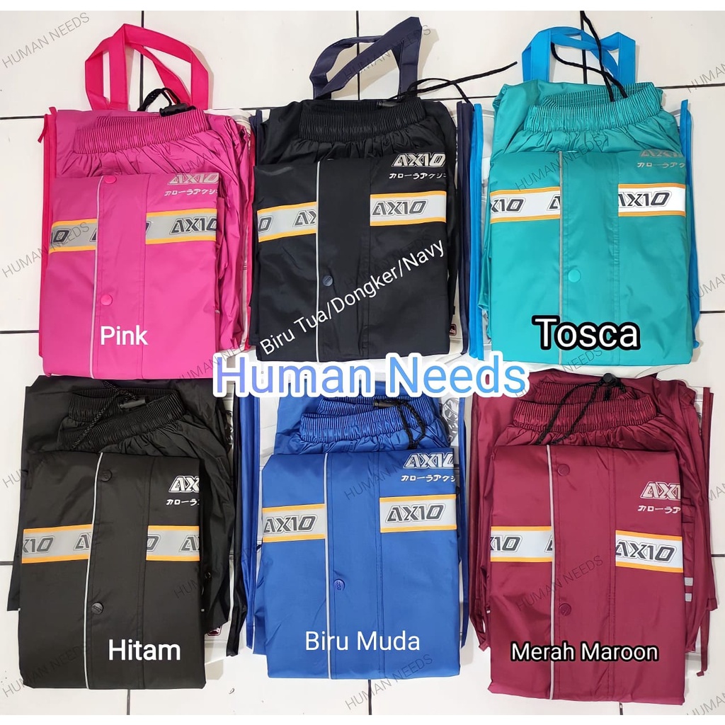 Jas Hujan Axio 882 ORIGINAL/Mantel Hujan Axio Ori/Mantol Hujan Axio Asli/Setelan Jas Ujan Axio Dewasa Jaket Celana Uniseks