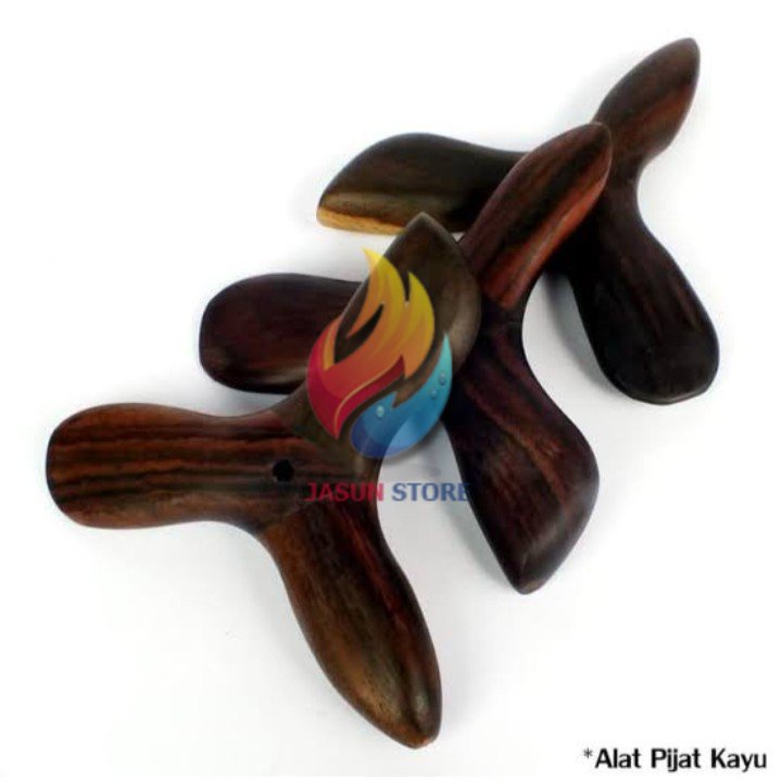 BISA COD! Alat Pijat Kerik Totok Kerokan Refleksi Kayu Segitiga Tradisional