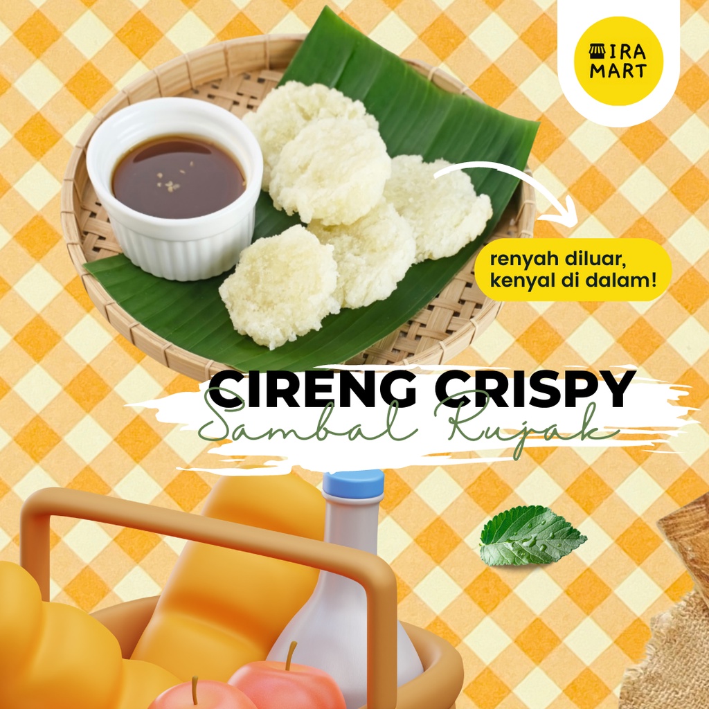 

Cireng Crispy Bumbu Rujak Shaza | Cemilan Frozen Food | Ira Mart
