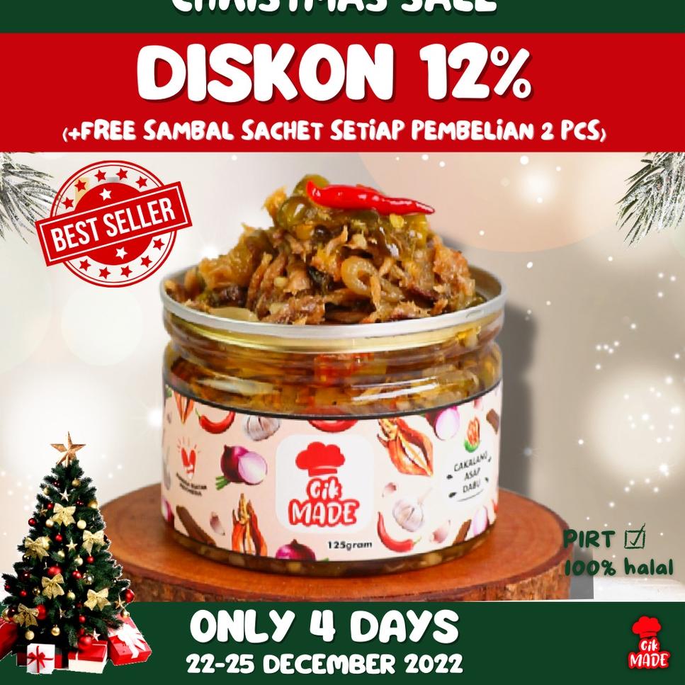 

12.12 MALL Cakalang Asap Dabu " Cik Made " - 125 Gram