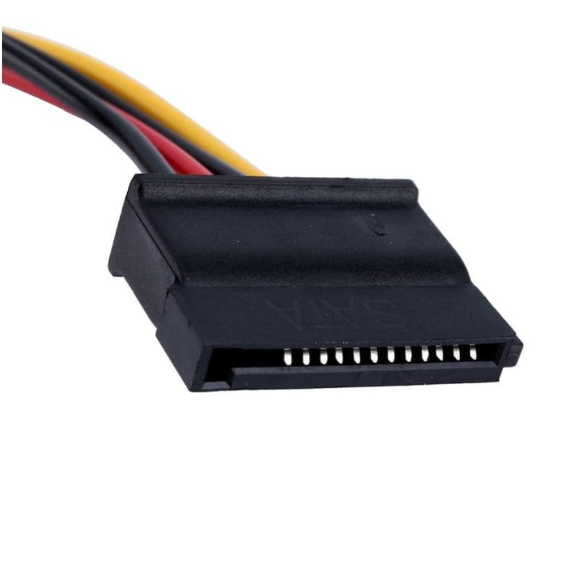 (UMU SUPPLIER) KABEL POWER MOLEX 4PIN MALE TO SATA 15PIN FEMALE KONVERTER