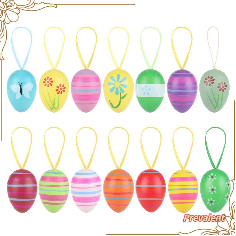 PREVA 12/24Pcs Easter Eggs Easter Decoration DIY Crafts Favor Kids Gifts Artificial Eggs