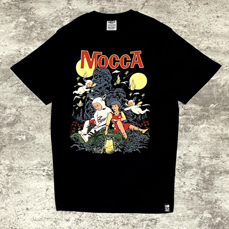 noov music merch Mocca - When The Moonlight Shine Tshirt - Black | Original Merchandise Kaos Pria