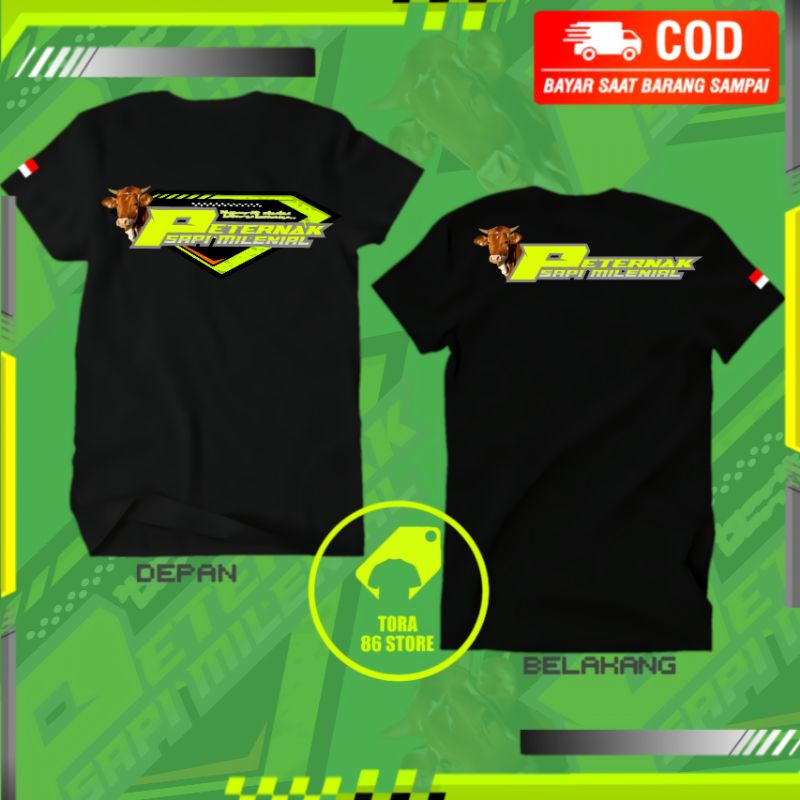 kaos peternak sapi milenial.ngarit dulu baru kamu