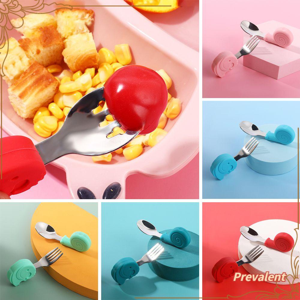 Preva Baby Gadgets Baby Food Feeding Spoon Fork Set Alat Makan Anak Peralatan Makan