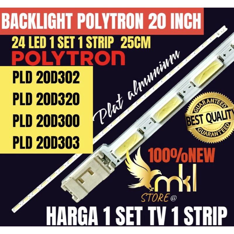 BACKLIGHT TV LED POLYTRON 20 INCH PLD 20D302-PLD 20D320-PLD 20D300-PLD 20D303 BACKLIGHT TV 20 INCH