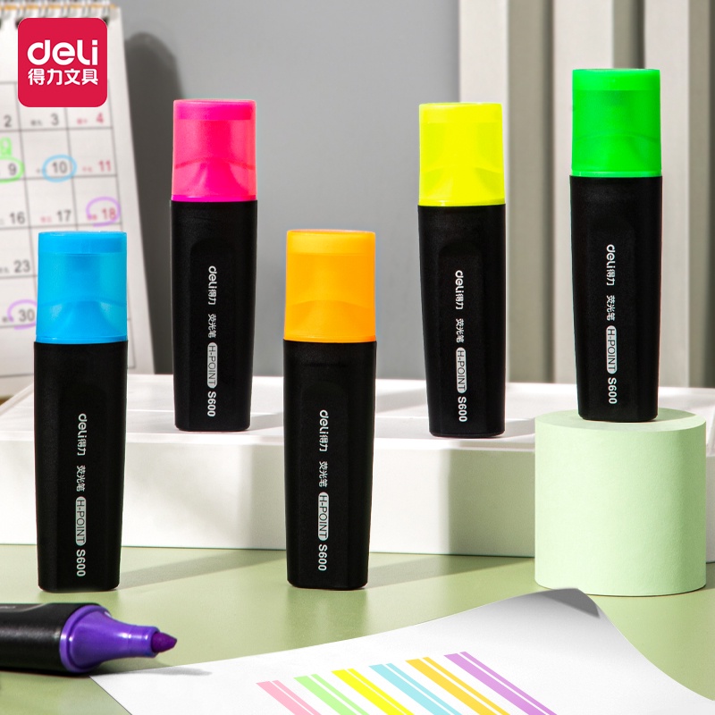 

Deli Highlighter Penanda 5 Warna Neon Cerah ES600