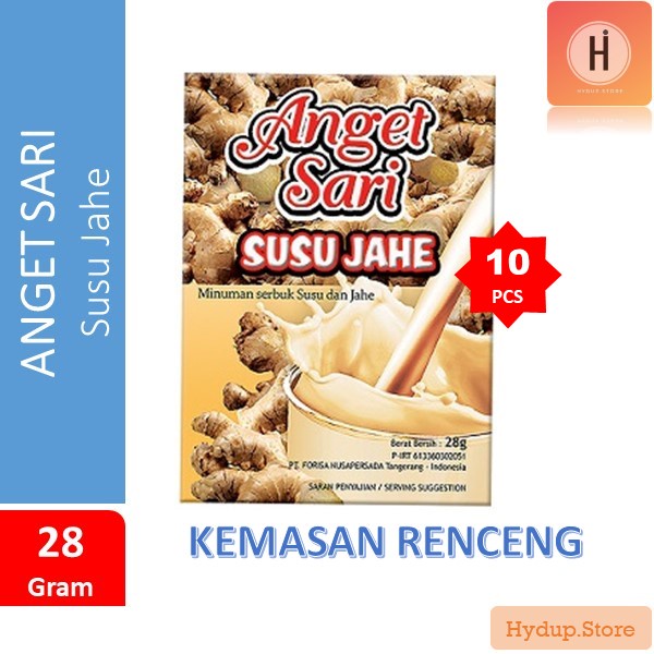 

Susu Jahe Anget Sari Serbuk Instan Renceng isi 10 Sahset Kemasan 28 Gr