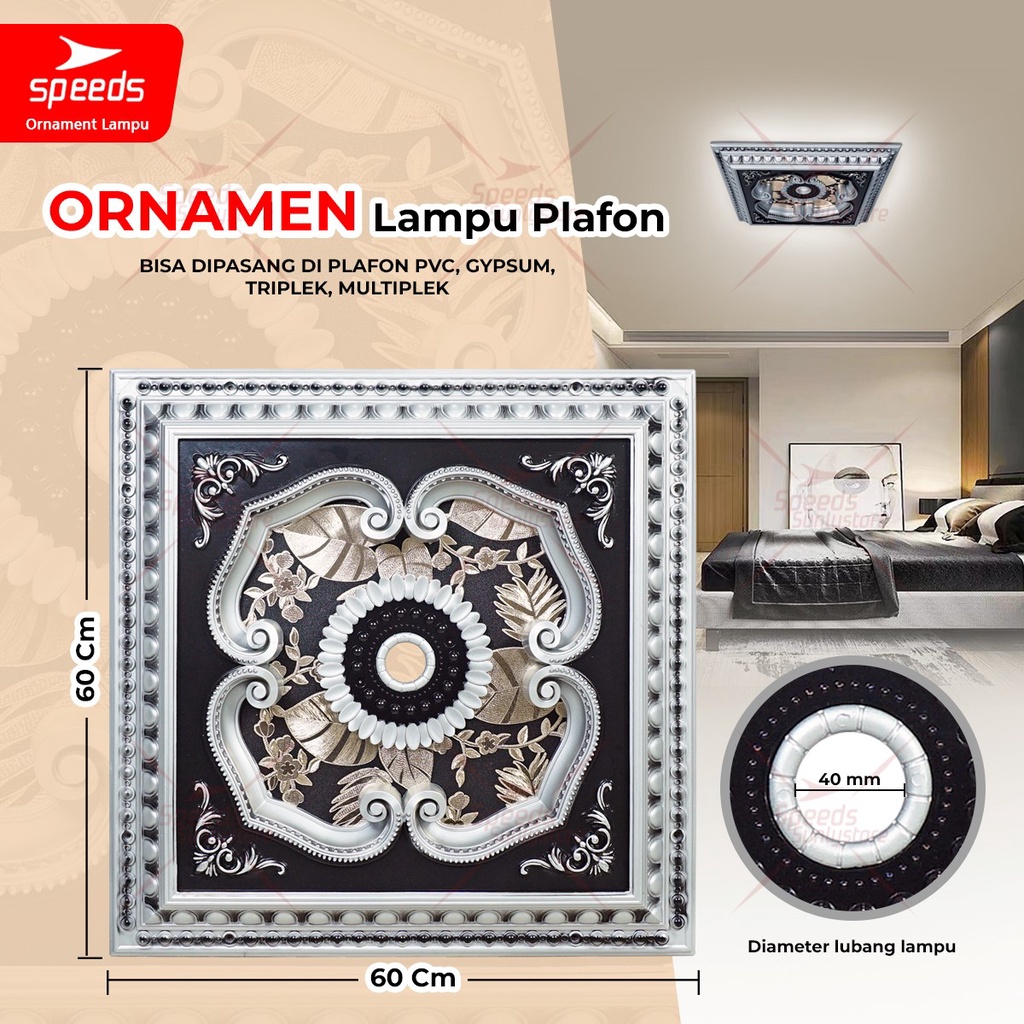 Jual Speeds Hiasan Lampu Ornamen Plafon Artistik Motif Ceiling Ornament