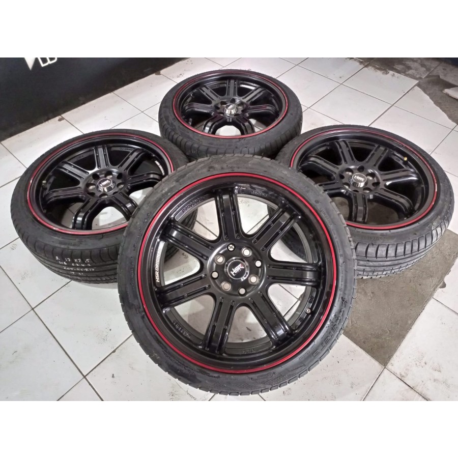 Velg Mobil Bekas Seken Ring 17 SIAK HSR R17X7,5 Baut 4 BAN 205 45 R17