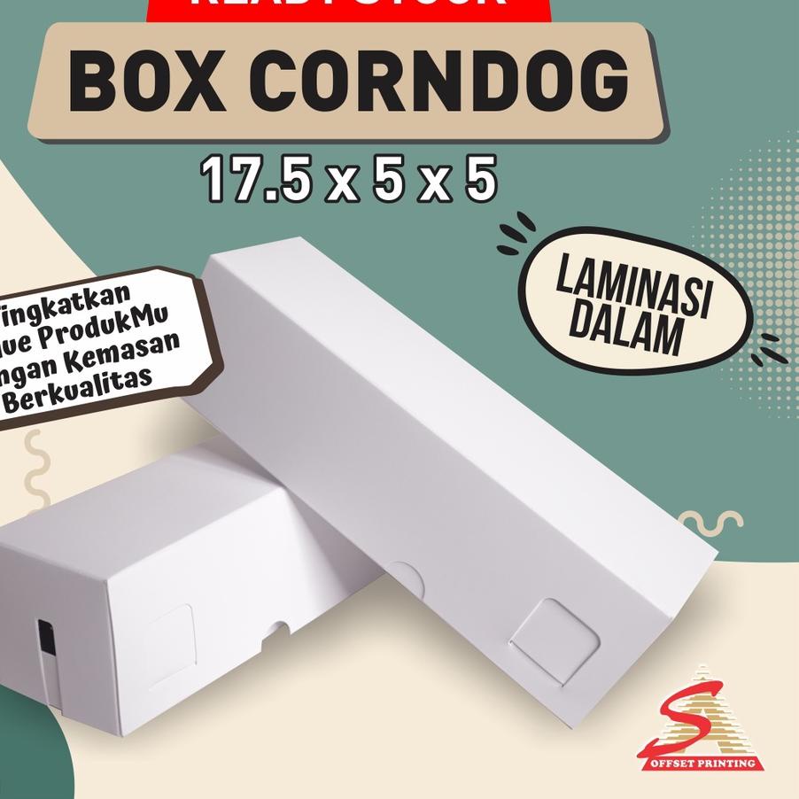 ㊛ 17,5x5x5 Box Corndog/Hotang Sosis Bakar/Hotdog ブ