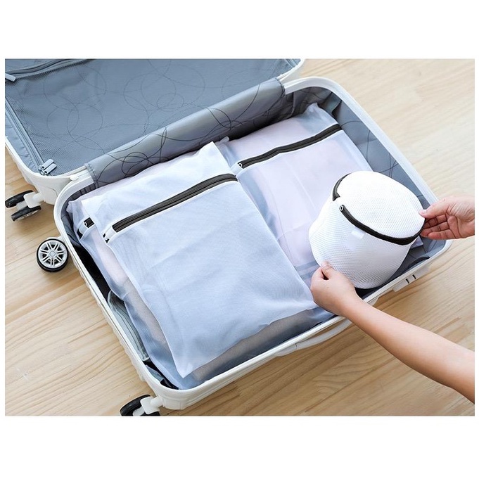 LEXJAKARTA  Laundry Bag Tas Mesin Cuci Wash Bag Travel Pouch Bra Baju Organizer Mesin Cuci Kantong Pakaian Celana Dalam Kantong Keranjang Bra Kantong Keranjang Jaring Mesin Cuci Bra Celana Dalam Kaos Kaki