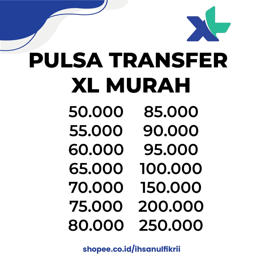 PROMO PULSA TRANSFER XL TERMURAH MERIAH