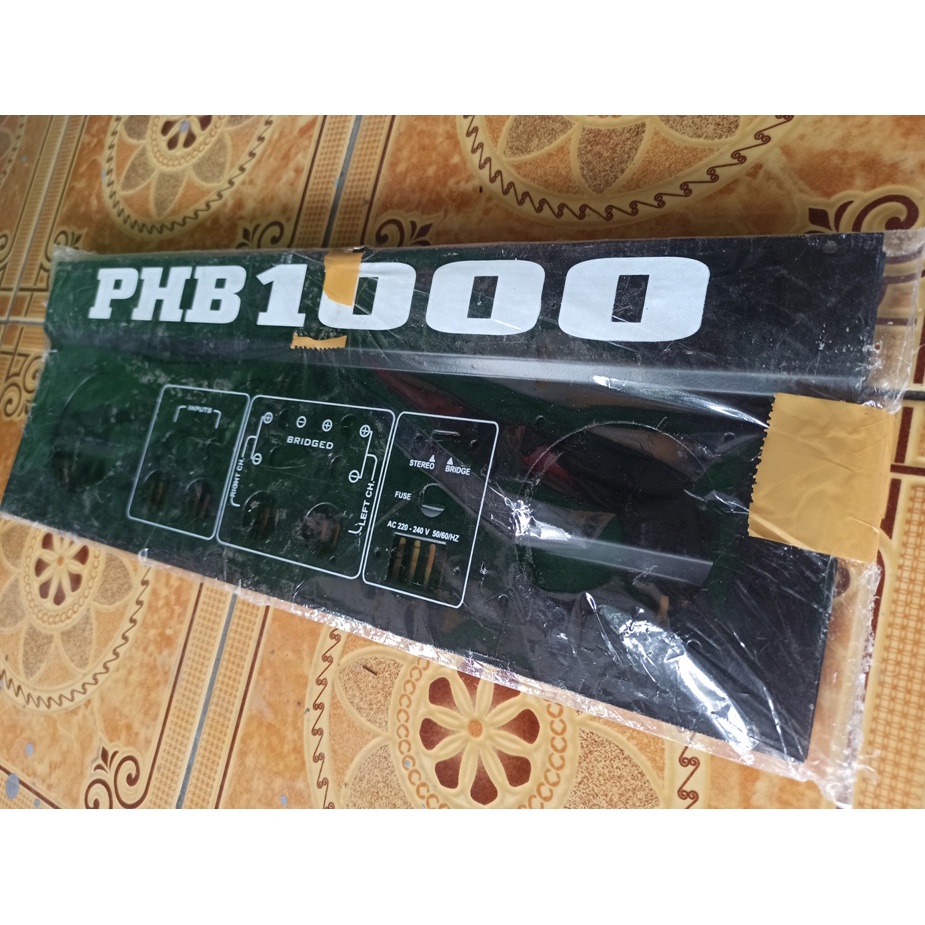 PANEL POWER AMPLIFIER TEBAL PHB 1000 DEPAN BELAKANG PANEL CKJ