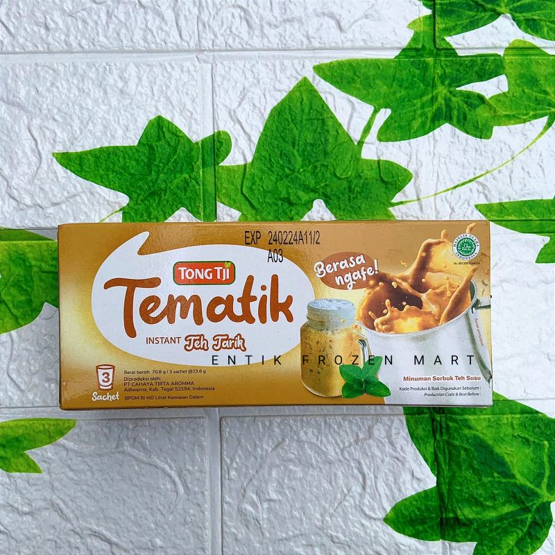 

Tong Tji Tematik Ginger Tea | Matcha Latte Instant Box Free Gelas