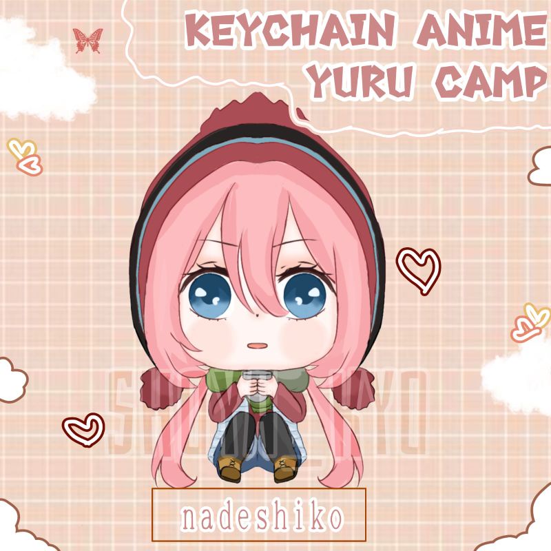 Keychain Yuru Camp Gantungan Kunci Nadeshiko Anime