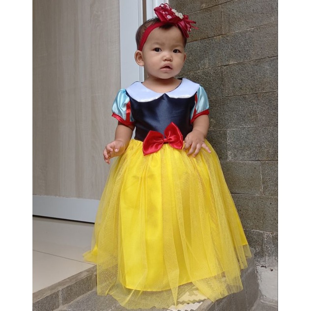 Dress pesta anak snow white | baju pesta anak snow white | kostum princess snow white anak | baju ka