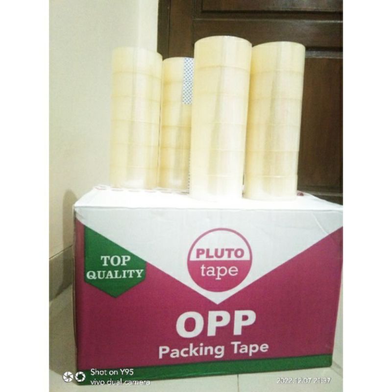 

1 DUS ISI 72 ROLL LAKBAN PLUTO TAPE QUALITY 45 MM - 90 Y
