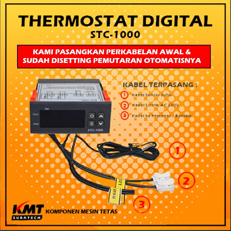 Thermostat Digital Mesin Tetas Telur Otomatis