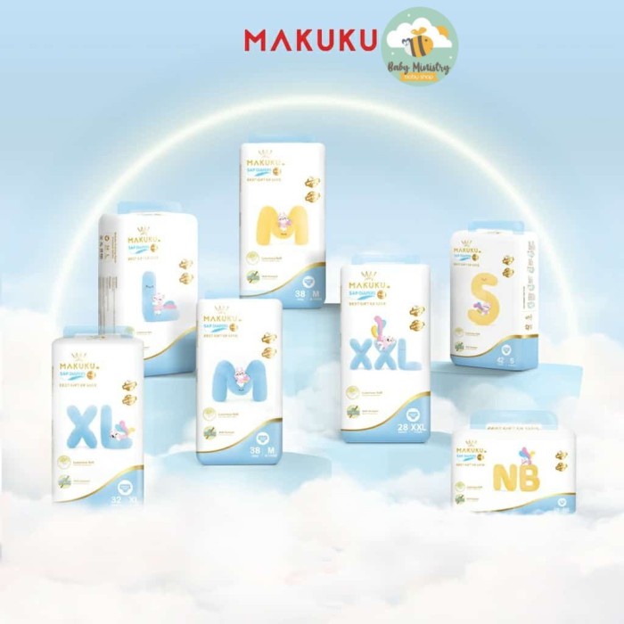 MAKUKU SAP Diapers Premium PRO CARE Tape &amp; Pants Popok Bayi Perekat / popok premium / best seller